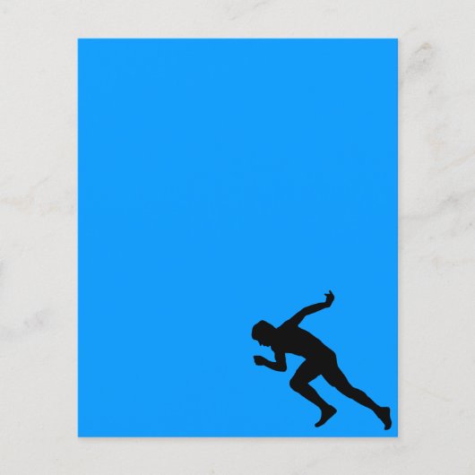 5849ランニングマラソンマンランナースポーツ大会 チラシ (正面)