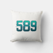 589 – Glitch Tech Futuristic Digital Art クッション (正面)