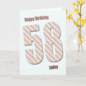 58th誕生日カード カード (黄色い花)