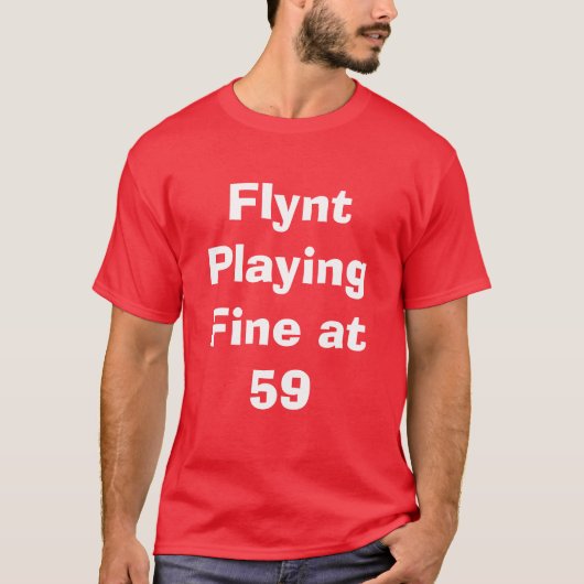 59で罰金を遊ぶFlynt Tシャツ (正面)