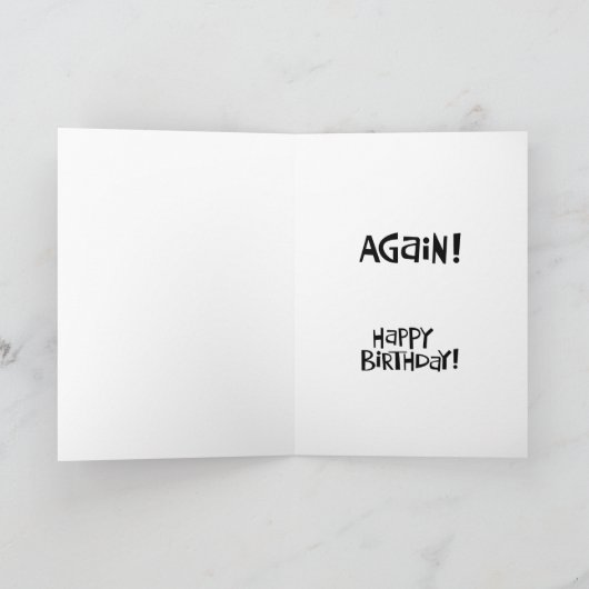 59を再び誕生日 カード (内部)