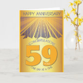 59回目の断酒記念日 | ゴールデンレイ12ステップ カード (黄色い花)
