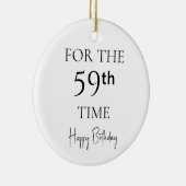 59回目の誕生日おめでとう セラミックオーナメント (右)