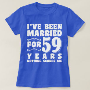 59年間の結婚記念日のプレゼント Tシャツ