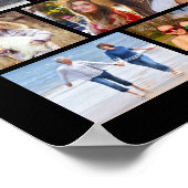 59枚の写真によるコラージュ 愛する記憶への追悼 ポスター (角)