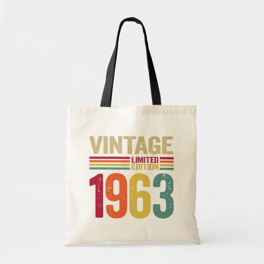 59歳のギフトヴィンテージ1963 59誕生日ギフト トートバッグ (正面)