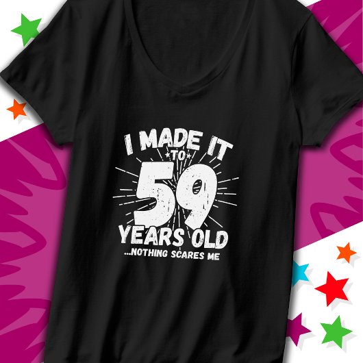 59歳のサバサバおもしろミーム 59歳の誕生日お祝い Tシャツ
