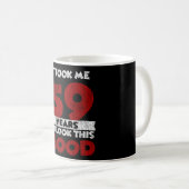 59歳の誕生日お祝いに+ユーモラスなギフト コーヒーマグカップ (正面右)