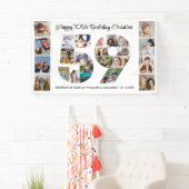 59歳の誕生日パーティーナンバー59フォトコラージュ 横断幕 (インサイチュ)