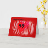 59歳の誕生日 カード (黄色い花)