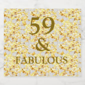59歳の誕生日 スパークリングワインラベル (シングルラベル)