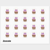 59歳オンお誕生日ケーキ ラウンドシール (シート)