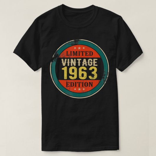 59歳ギフトヴィンテージ1963限定版59t tシャツ (デザイン正面)