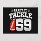 59歳タックルサッカーパーティー59誕生日 ポストカード (正面)