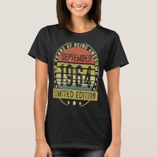 59歳ヴィンテージ1964年9月59誕生日 Tシャツ