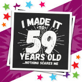 59歳皮肉ミームおもしろい59誕生日 スタンダードカクテルナプキン