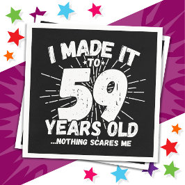 59歳皮肉ミームおもしろい59誕生日 スタンダードカクテルナプキン