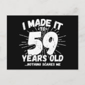 59歳皮肉ミームおもしろい59誕生日 ポストカード (正面)