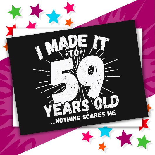 59歳皮肉ミームおもしろい59誕生日 ポストカード