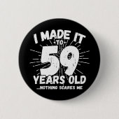 59歳皮肉ミームおもしろい59誕生日 缶バッジ (正面)