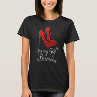59歳1963ハイヒール私の59誕生日 Tシャツ