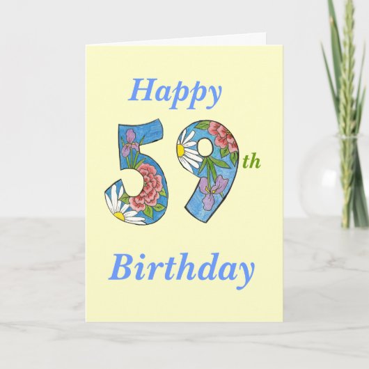 59番目の誕生日カード カード (正面)