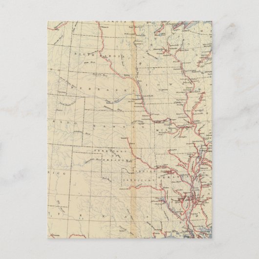 59航行可能な河川,ルート1890 ポストカード (正面)