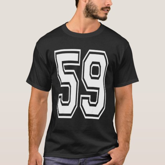 59誕生日カレッジナンバー Tシャツ (正面)
