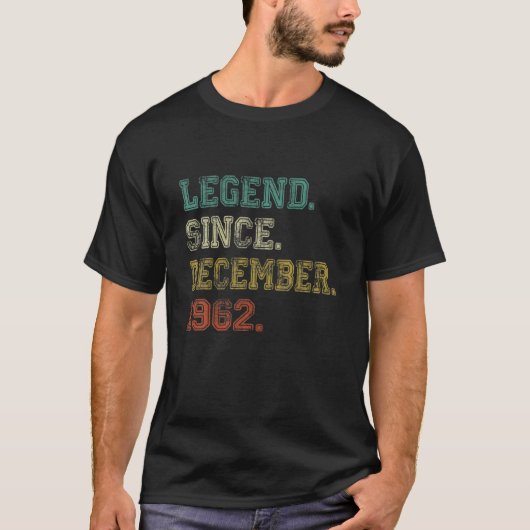 59誕生日ギフト59歳の伝説12月から Tシャツ (正面)