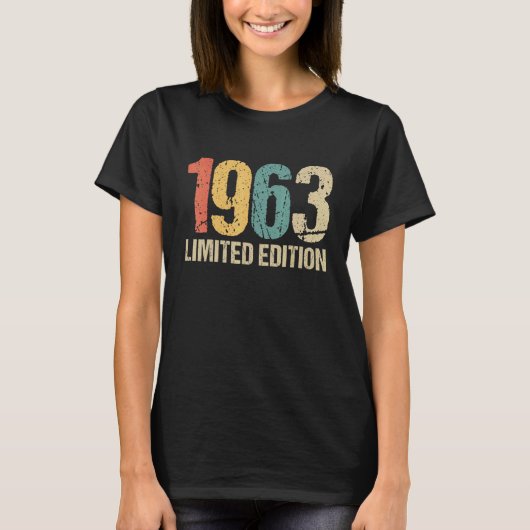 59誕生日レディースメンズ59年1963 4 Tシャツ (正面)