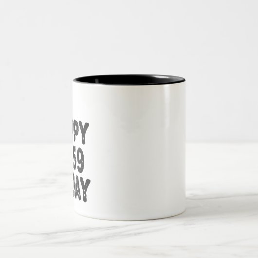 59誕生日嬉しい今日のギフト59 おもしろい ツートーンマグカップ (中央)
