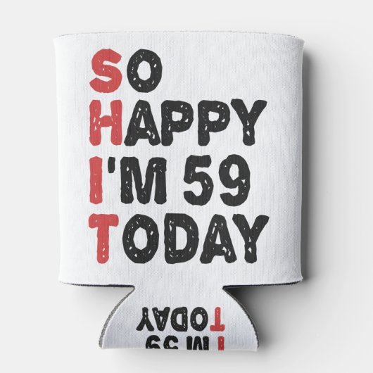 59誕生日嬉しい今日のギフト59 おもしろい 缶クーラー (裏面)