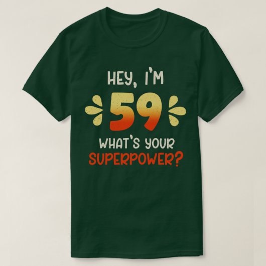 59誕生日3 Tシャツ (デザイン正面)