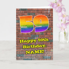 59誕生日:おもしろいグラフィティインスパイア – レボイン59 カード