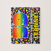 59誕生日—おもしろい、愛するハートシェイプ+「59」 ジグソーパズル (縦)