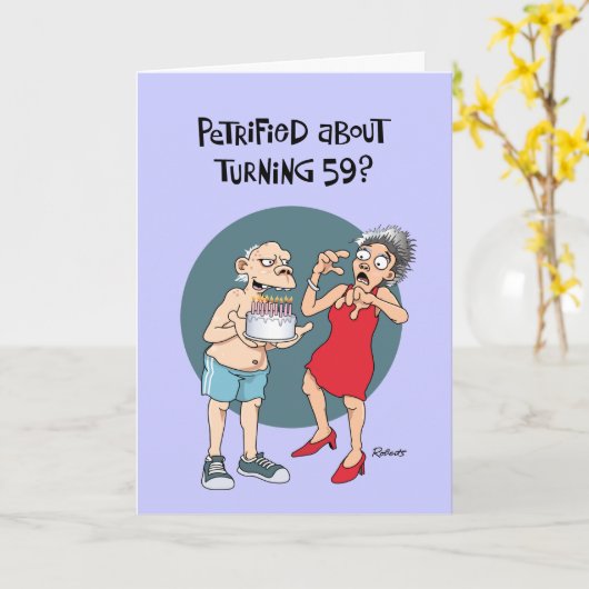 59誕生日?...また？ カード (黄色い花)