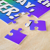 59誕生日: カラフル、おもしろいレインボーパターン# 59 ジグソーパズル (側面)