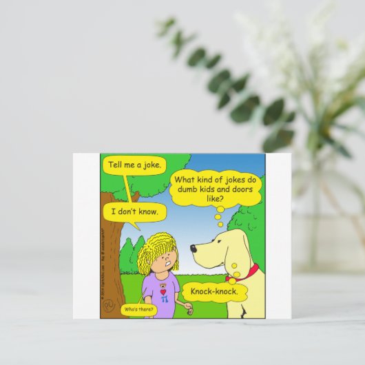 593ばかキッズとドアジョーク漫画 ポストカード (スタンド正面)