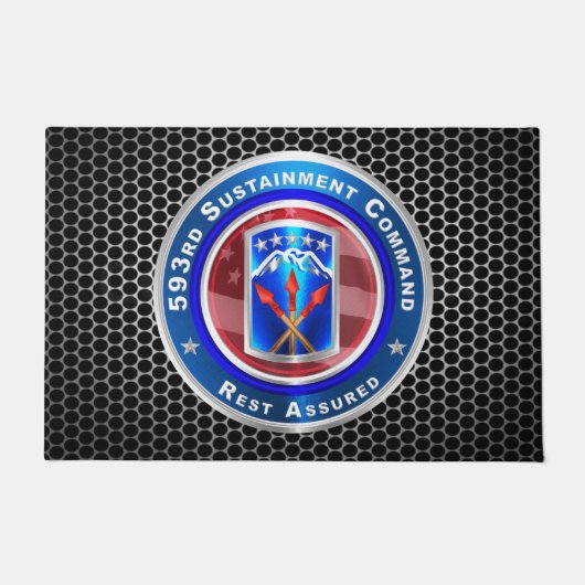 593rd Sustainmentコマンド ドアマット (正面)
