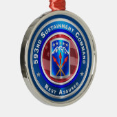 593rd Sustainmentコマンド メタルオーナメント (右)