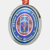 593rd Sustainmentコマンド メタルオーナメント (左)