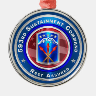 593rd Sustainmentコマンド メタルオーナメント