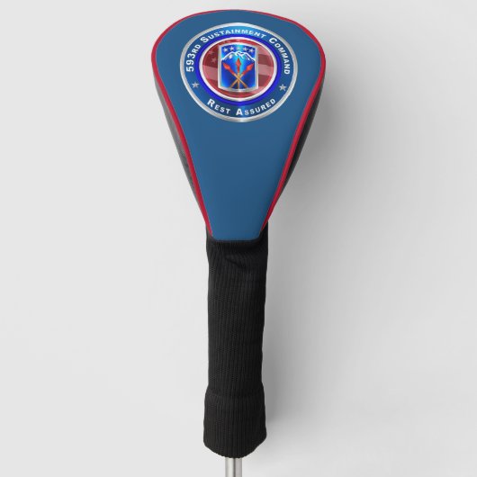 593rd Sustainment Command “Rest Assured” ゴルフヘッドカバー (正面)