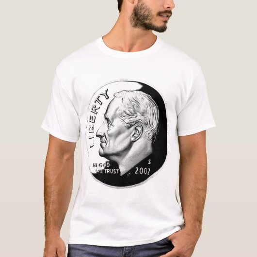 595px-United_States_dimeの_obverse、_2002、604px-… Tシャツ (正面)