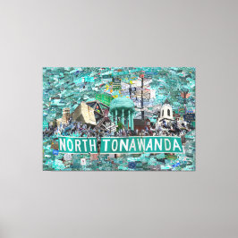 59.26" x 40.00 Stretched Canvas - Streets of NT  キャンバスプリント