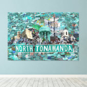 59.26" x 40.00 Stretched Canvas - Streets of NT  キャンバスプリント (インサイチュ (ウッドフロア))