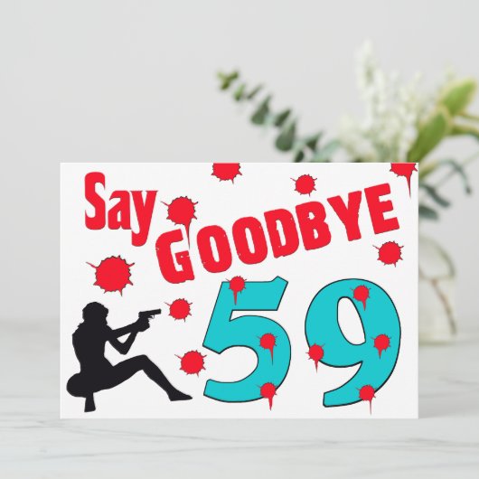 59 A第60の誕生祝いにさよならを言って下さい 招待状 (スタンド正面)