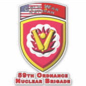 59 ordnance brigade “冷戦時代の核抑止力” シール (正面)