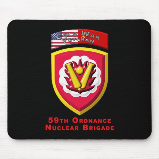 59 Ordnance Brigade "冷戦時代の核抑止力" マウスパッド (正面)