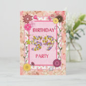 59th誕生日パーティーへの招待とフローラ枠 招待状 (スタンド正面)